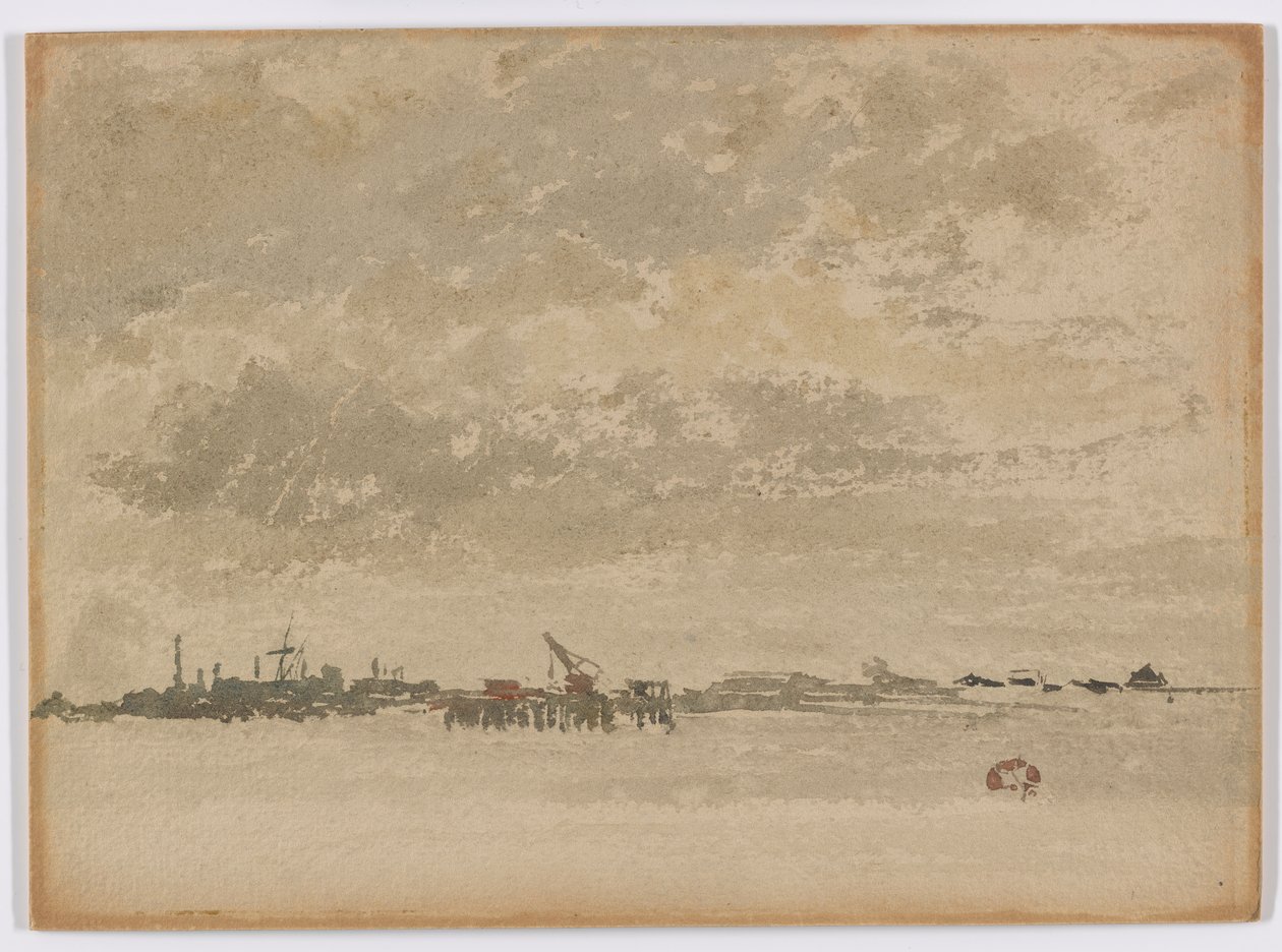 グレーとシルバー–パーフリート、1881-1883。 作： ジェームズ・アボット・マクニール・ウィスラー