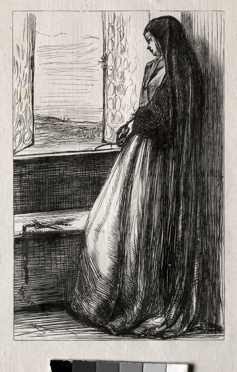 1862年に週1回のブルックハルト伯爵のイラスト。 作： ジェームズ・アボット・マクニール・ウィスラー