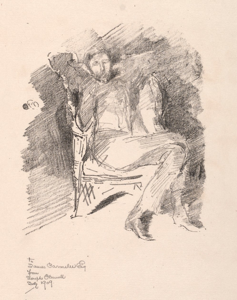 ジョセフ・ペネル、第2号、1896年。 作： ジェームズ・アボット・マクニール・ウィスラー