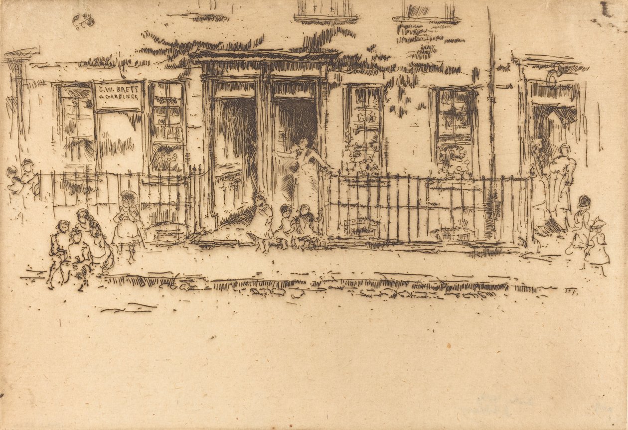 正義ウォーク - チェルシー、c。 18861888。 作： ジェームズ・アボット・マクニール・ウィスラー