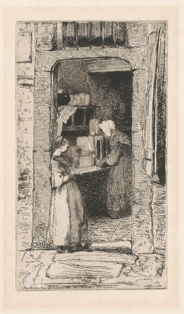 The Mustard Merchant, 1858年。 作： ジェームズ・アボット・マクニール・ウィスラー