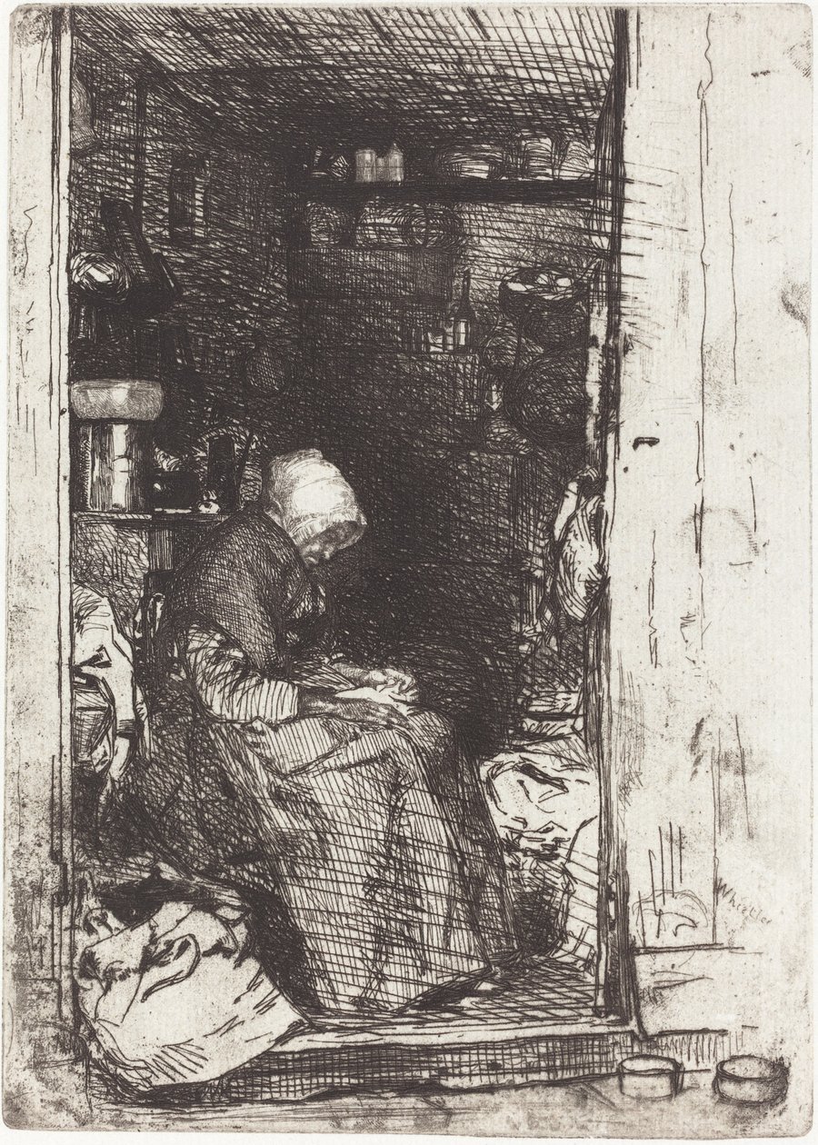 La Vieille aux Loques, 1858年。 作： ジェームズ・アボット・マクニール・ウィスラー