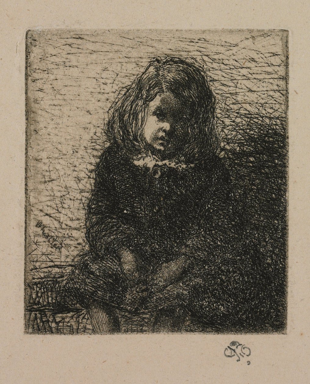 『自然による12のエッチング』より小さなアーサー 作： ジェームズ・アボット・マクニール・ウィスラー