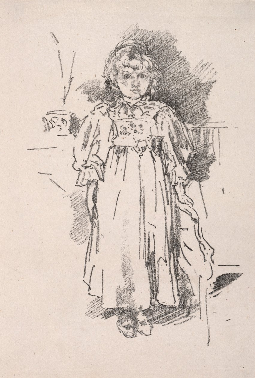 リトルエブリン、1896年。 作： ジェームズ・アボット・マクニール・ウィスラー