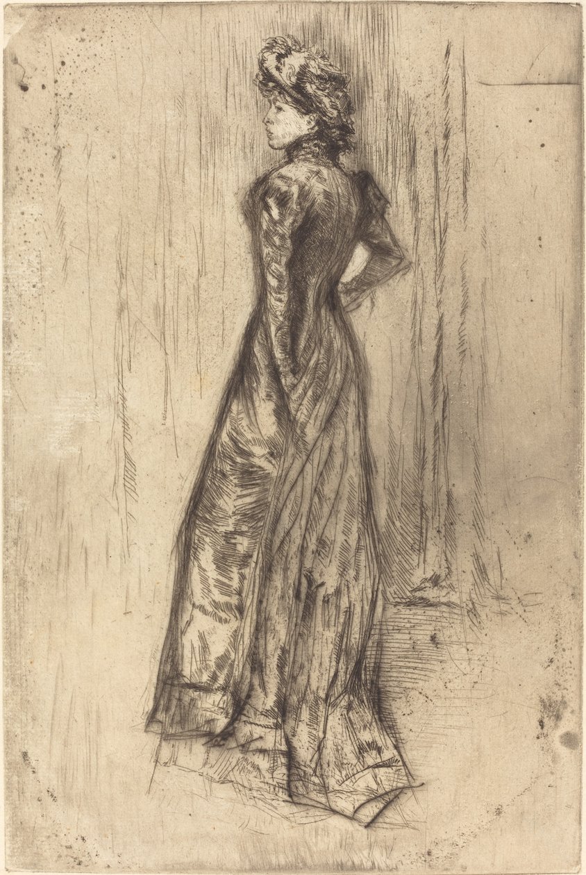 Maud, Standing, c. 1873. 作： ジェームズ・アボット・マクニール・ウィスラー