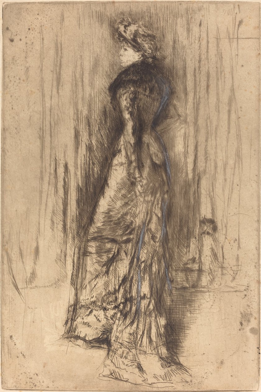 Maud, Standing, c. 1873. 作： ジェームズ・アボット・マクニール・ウィスラー