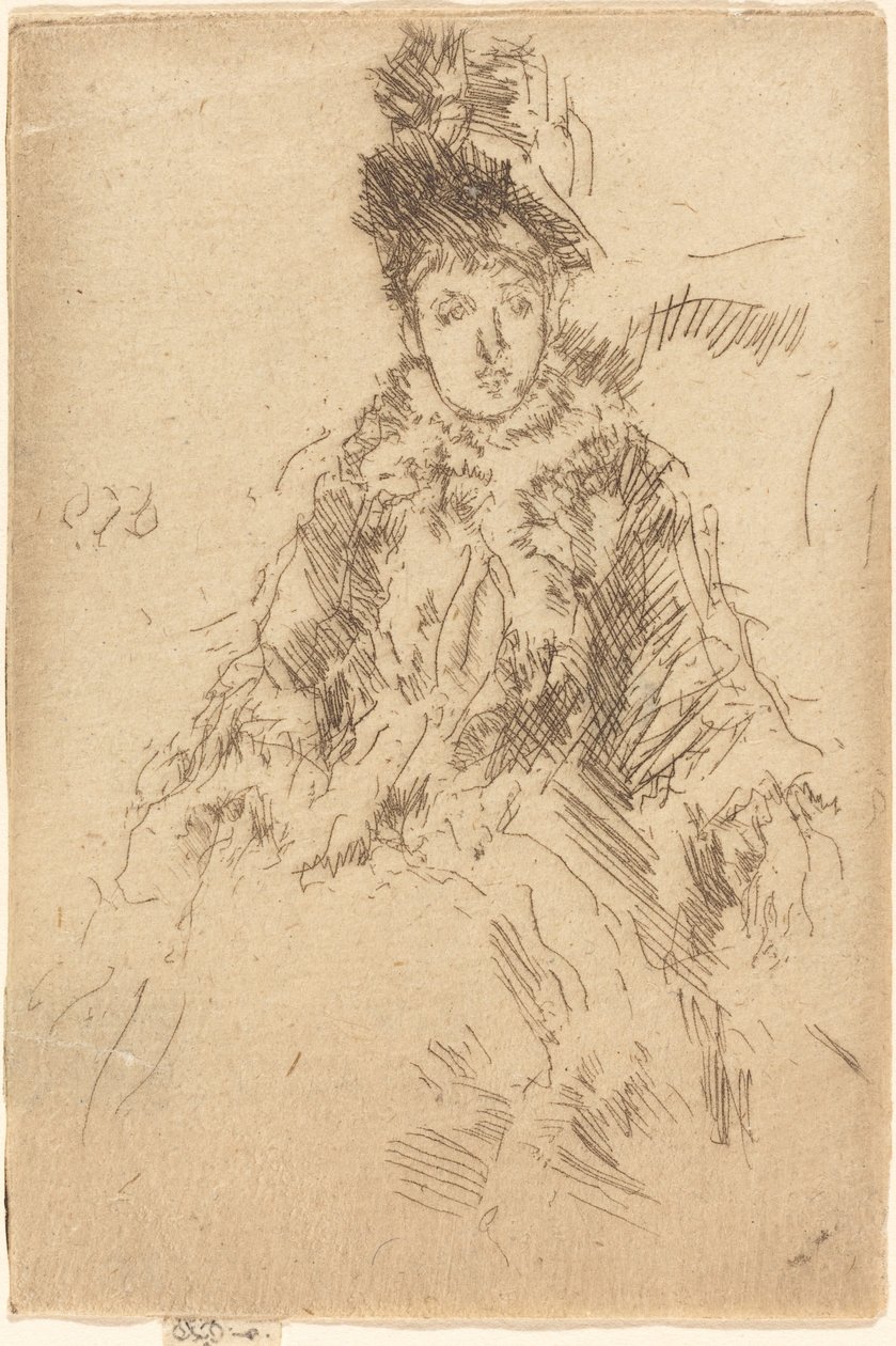 ミス・ルノアール 1887年頃 作： ジェームズ・アボット・マクニール・ウィスラー
