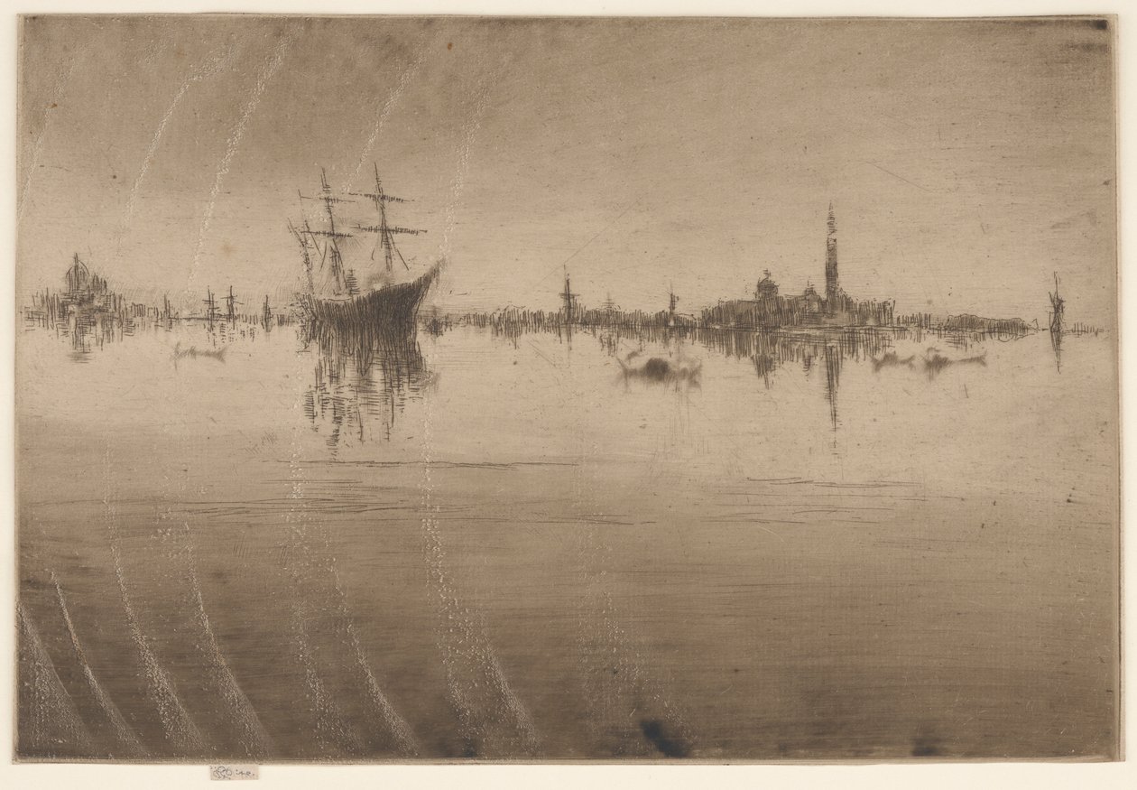 ノクターン、1879-1880。 作： ジェームズ・アボット・マクニール・ウィスラー