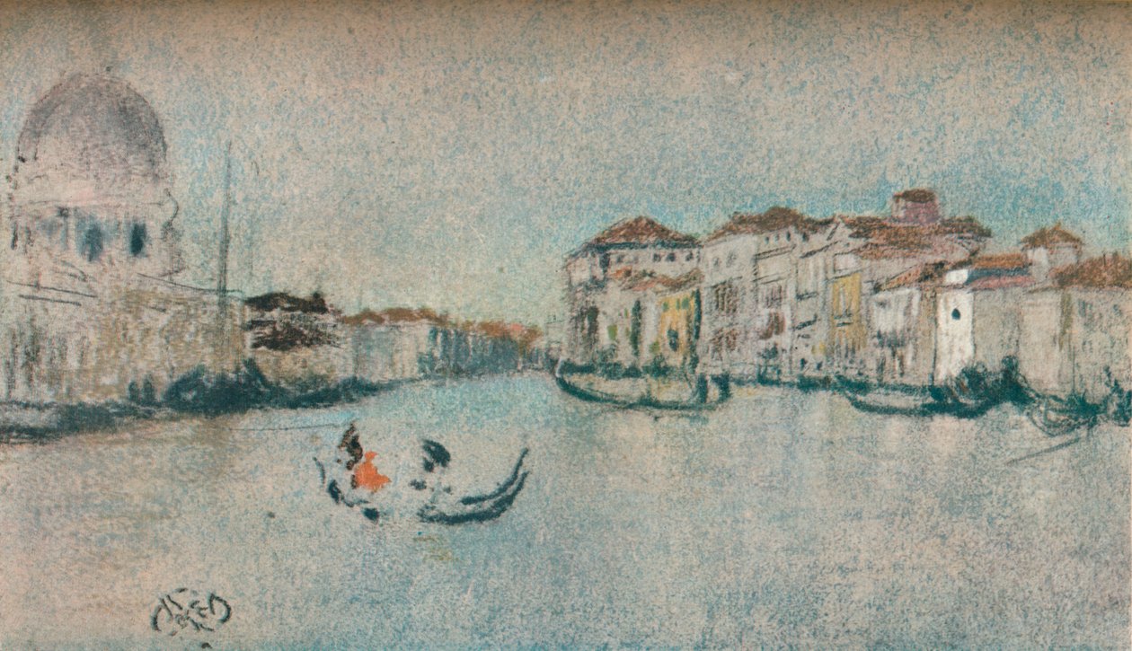 ヴェネツィアの運河で、c1854-1903、1903 作： ジェームズ・アボット・マクニール・ウィスラー