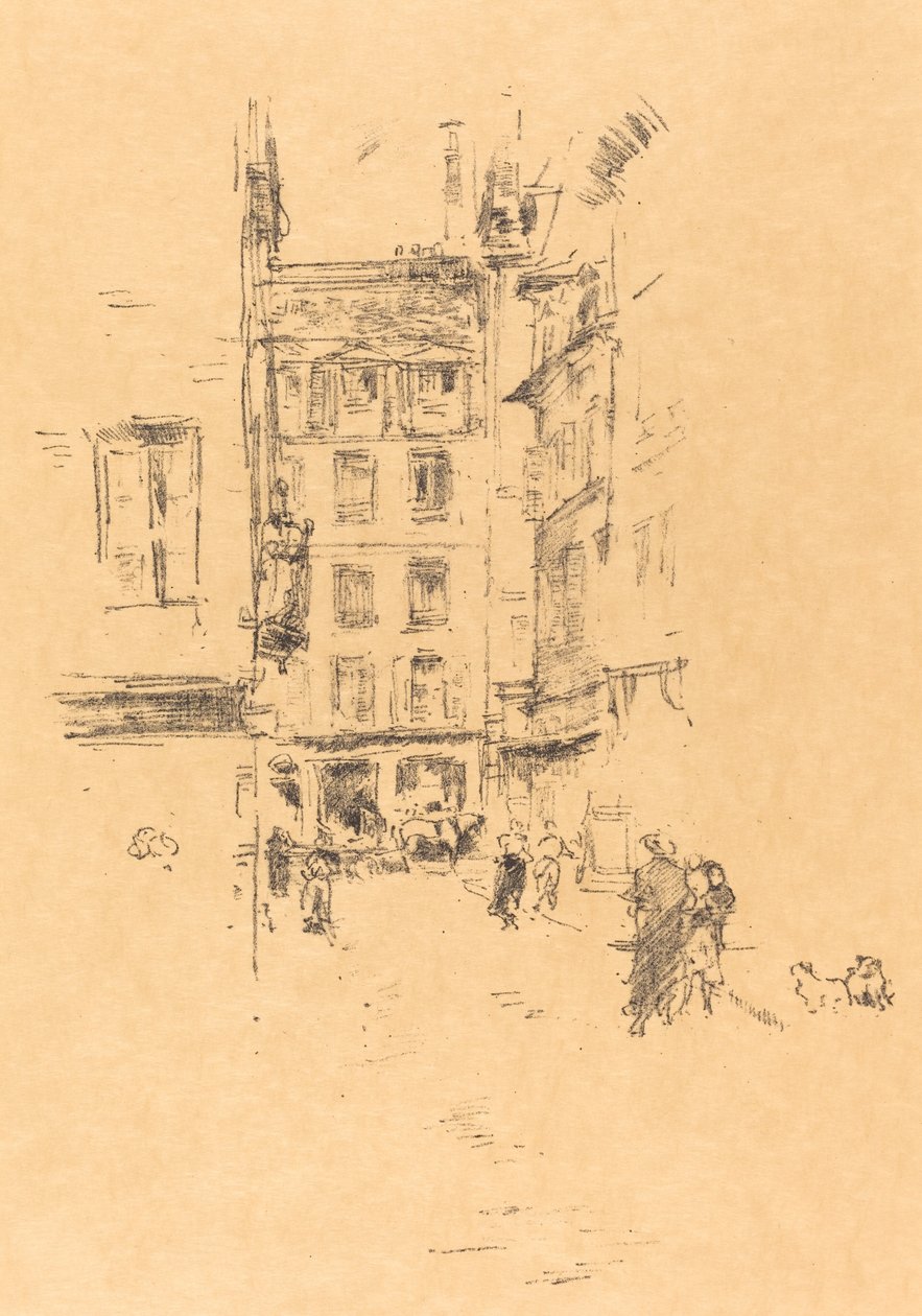 Rue Furstenburg、1894年。 作： ジェームズ・アボット・マクニール・ウィスラー
