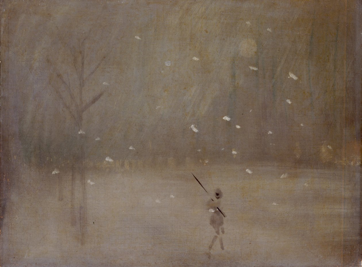 「吹雪：ノクターン」、1854-1903 作： ジェームズ・アボット・マクニール・ウィスラー