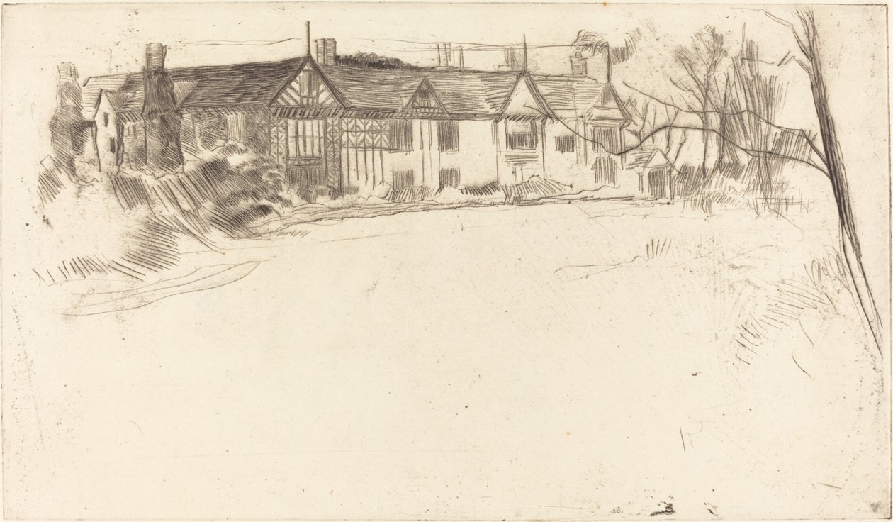 Speke Hall, No.2, 1875年。 作： ジェームズ・アボット・マクニール・ウィスラー