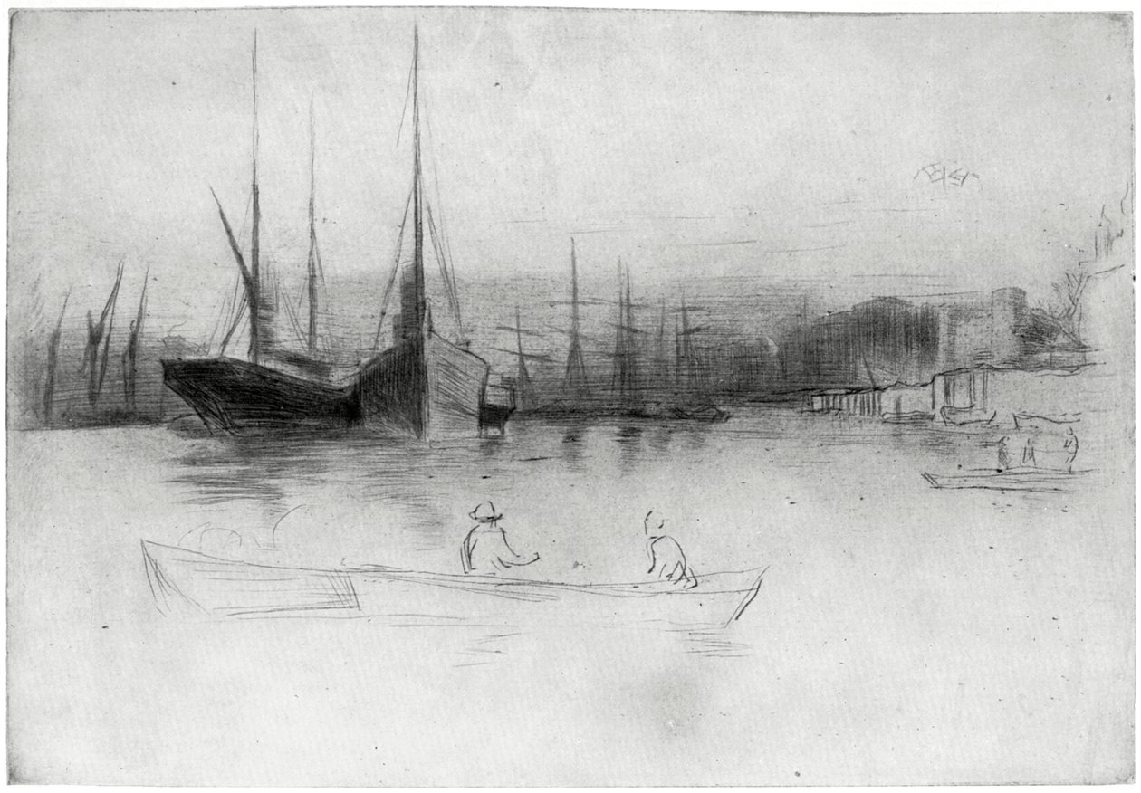 タワーの蒸気船、1875 1904。 作： ジェームズ・アボット・マクニール・ウィスラー