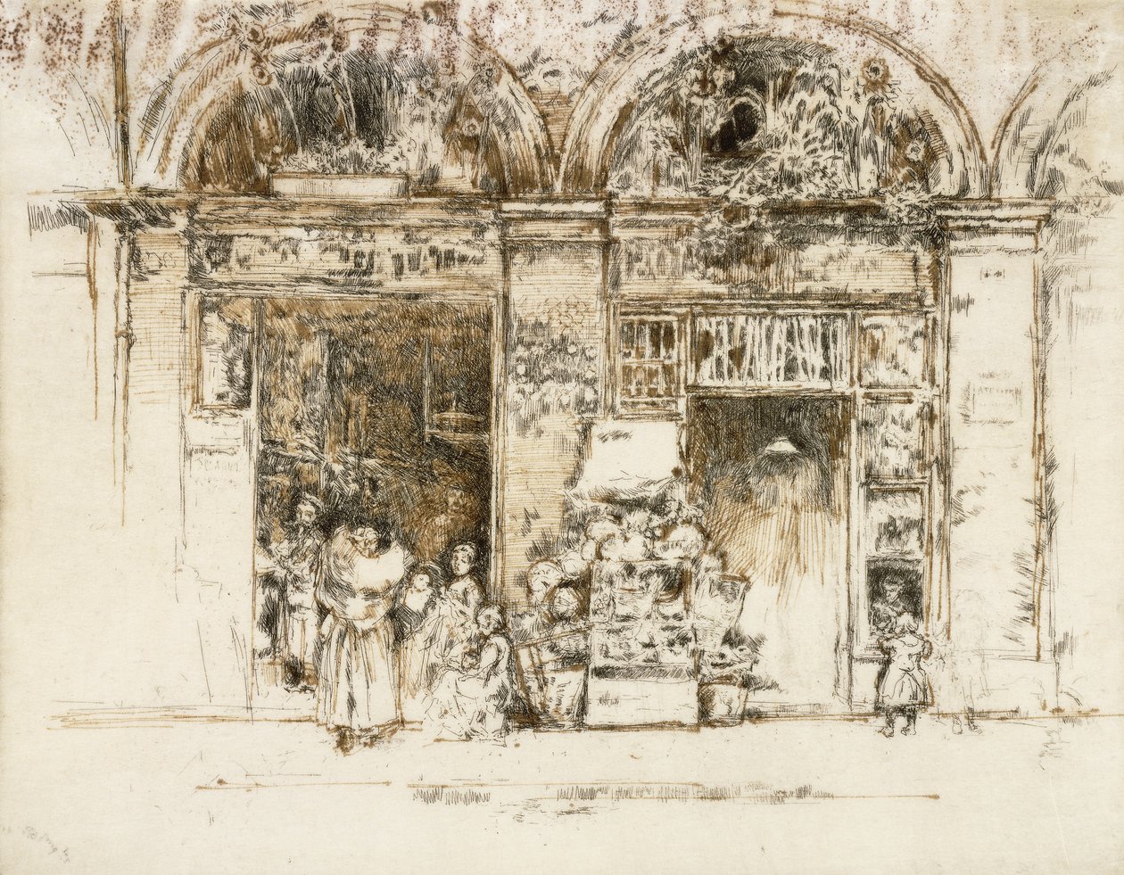 ひまわり、ルーデボザール、1892-93年 作： ジェームズ・アボット・マクニール・ウィスラー