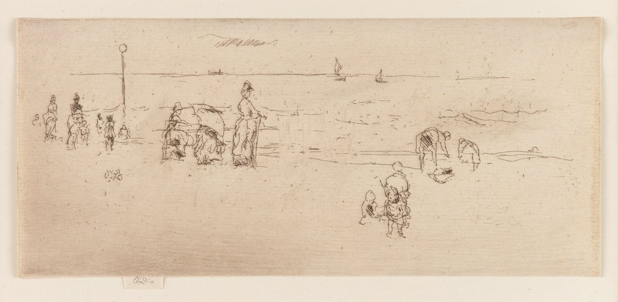 ビーチ、オステンド、1887年。 作： ジェームズ・アボット・マクニール・ウィスラー