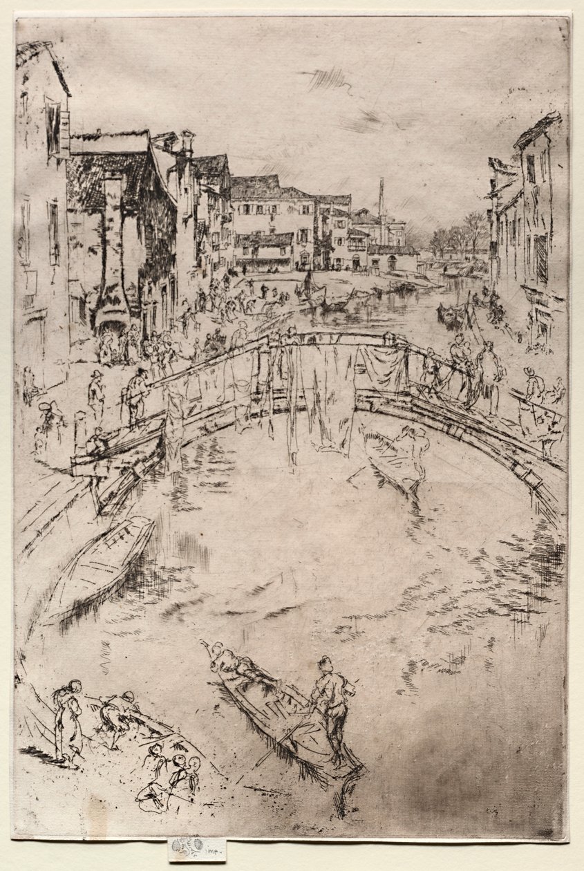 橋、1886年。 作： ジェームズ・アボット・マクニール・ウィスラー