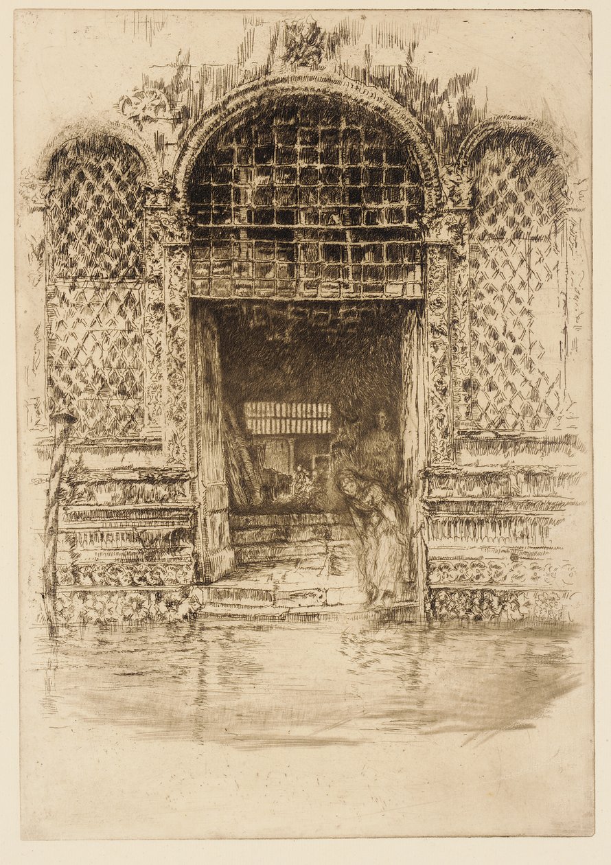 戸口、1879-1880。 作： ジェームズ・アボット・マクニール・ウィスラー