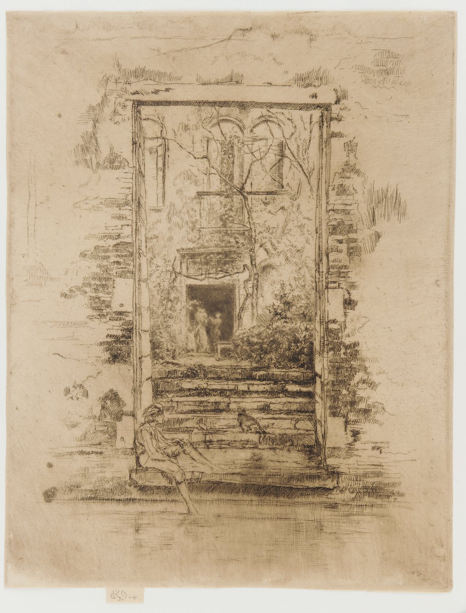 庭、1879-1880。 作： ジェームズ・アボット・マクニール・ウィスラー