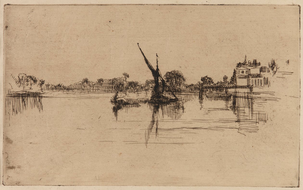 The Little Putney, 1879年。 作： ジェームズ・アボット・マクニール・ウィスラー