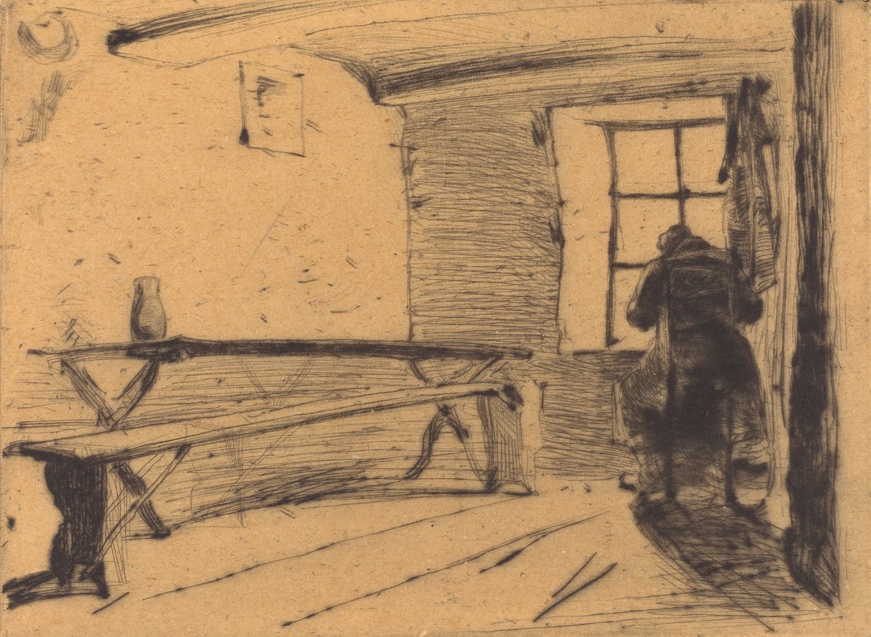 The Miser、1861年頃。 作： ジェームズ・アボット・マクニール・ウィスラー