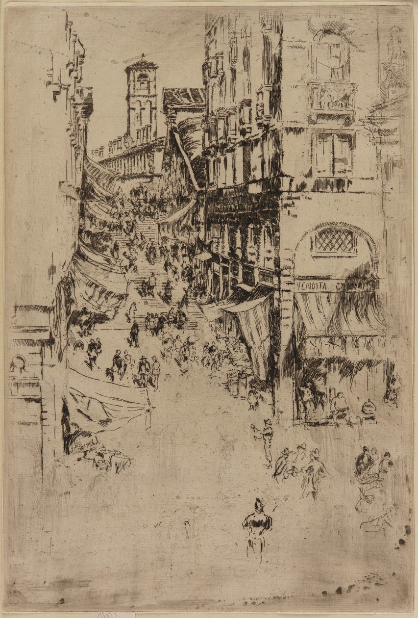 The Rialto, 1879-1880. 作： ジェームズ・アボット・マクニール・ウィスラー