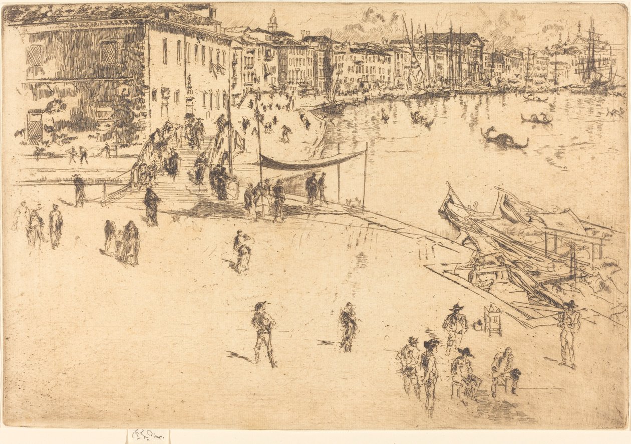 The Riva』No.II、1880年。 作： ジェームズ・アボット・マクニール・ウィスラー