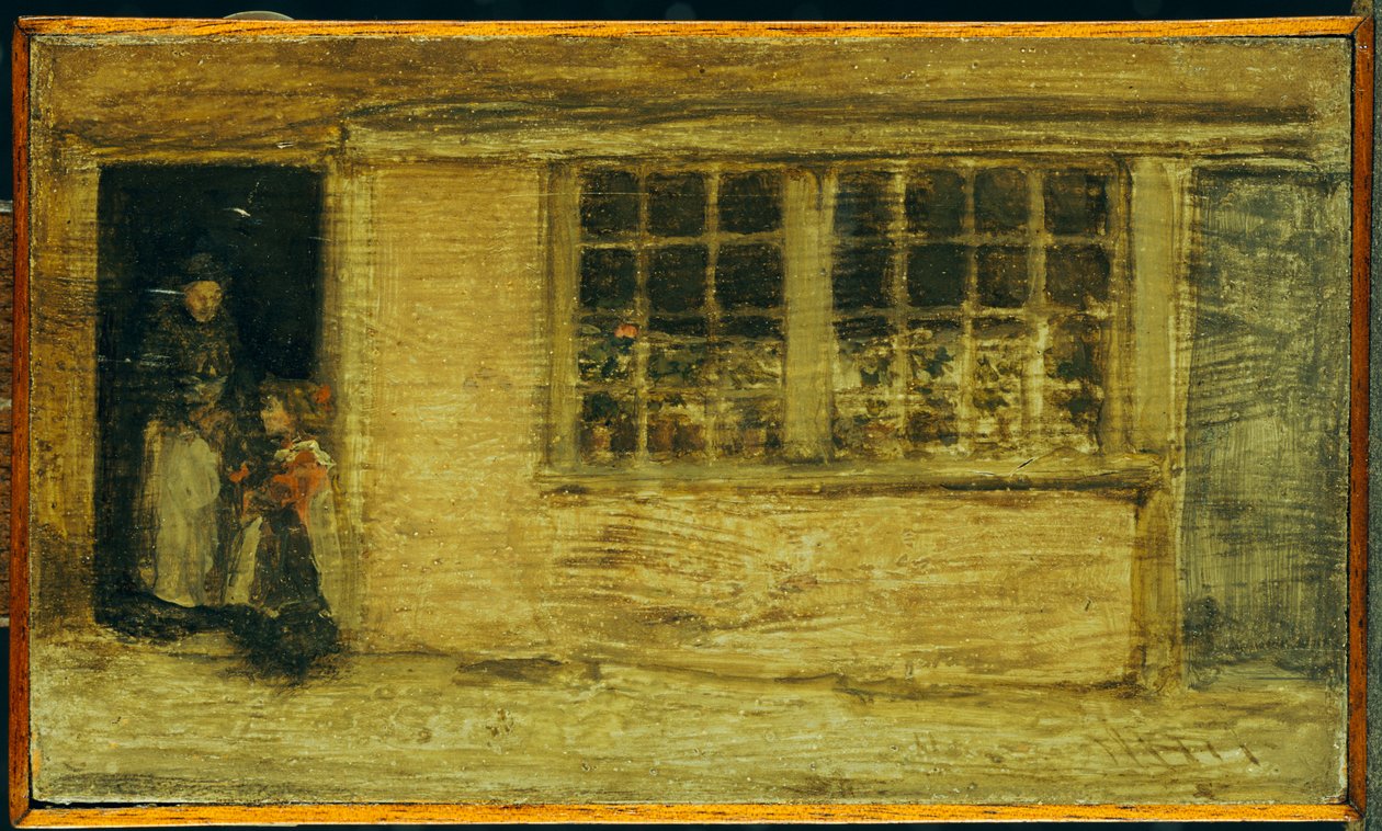 店の窓、1885-90年 作： ジェームズ・アボット・マクニール・ウィスラー