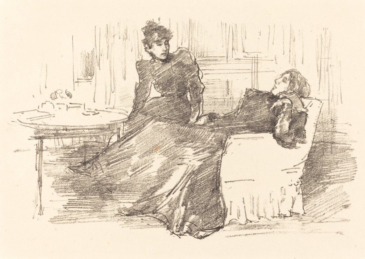 The Sisters, 18941895」です。 作： ジェームズ・アボット・マクニール・ウィスラー