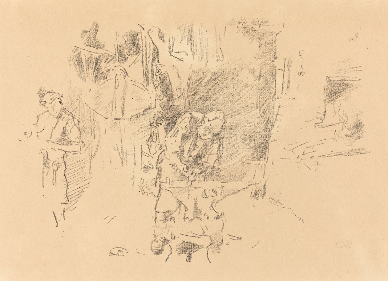 The Sunny Smithy」（1895年）。 作： ジェームズ・アボット・マクニール・ウィスラー