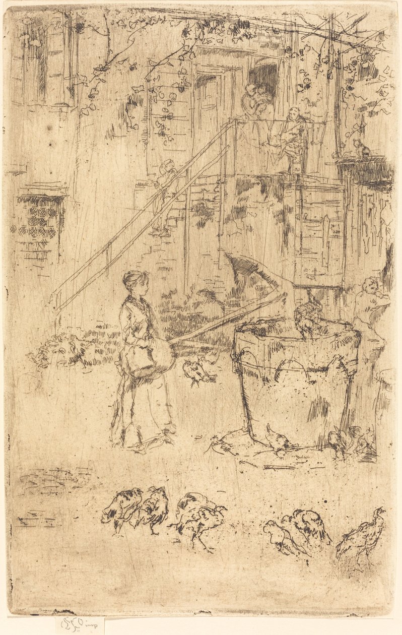 七面鳥、1880年。 作： ジェームズ・アボット・マクニール・ウィスラー