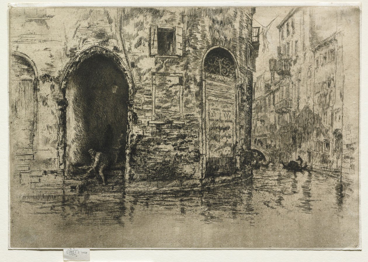 2つの戸口、1880。 作： ジェームズ・アボット・マクニール・ウィスラー