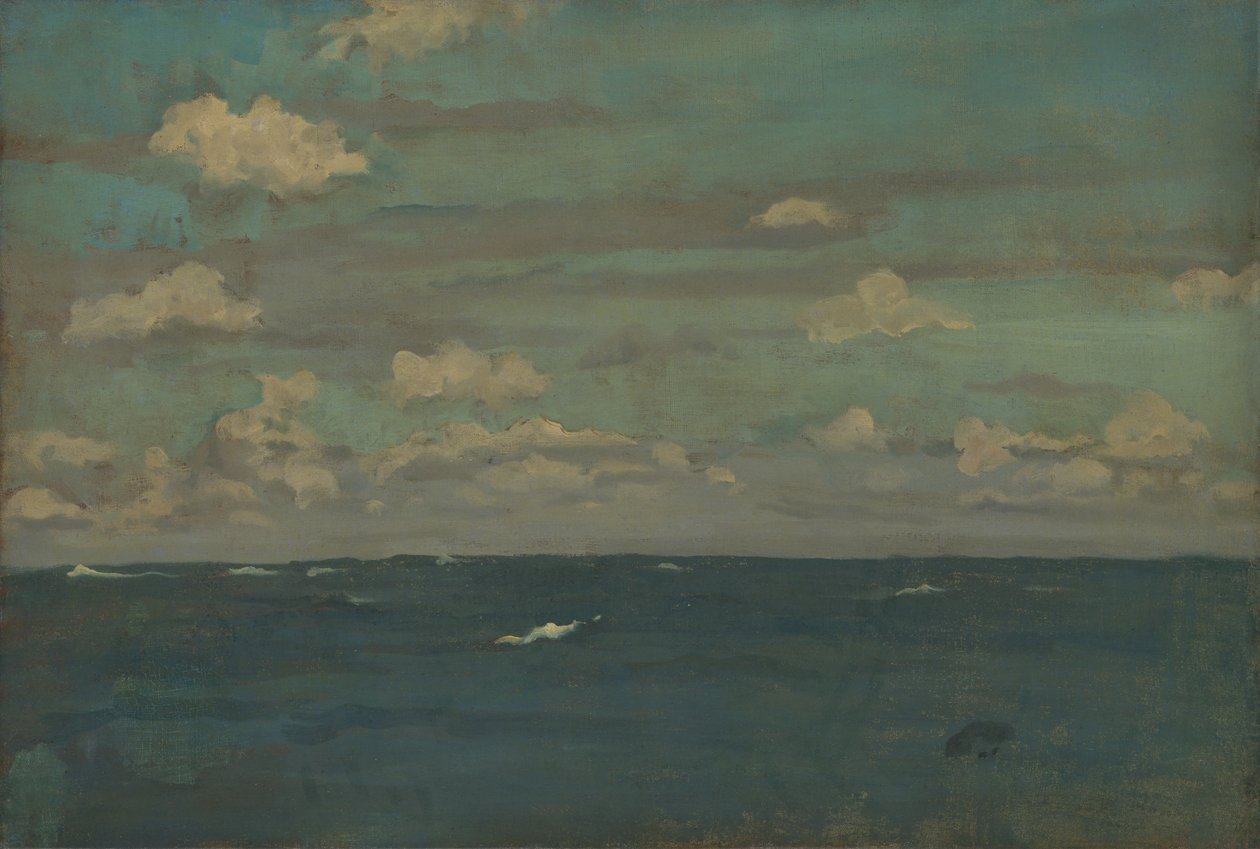 バイオレットとシルバー-深海（1893年）。 作： ジェームズ・アボット・マクニール・ウィスラー
