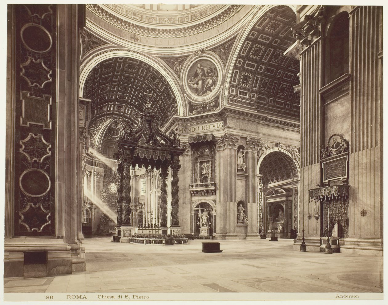 聖ペテロ教会、ローマ、ローマ、Chiesa di San Pietro、c。 1870年。 作： ジェームズ・アンダーソン