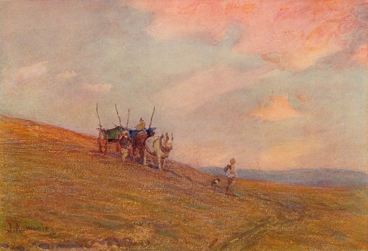 ハーティング近くのダウンズ、c1870-1906、1906。 作： ジェームス・オーモニエ