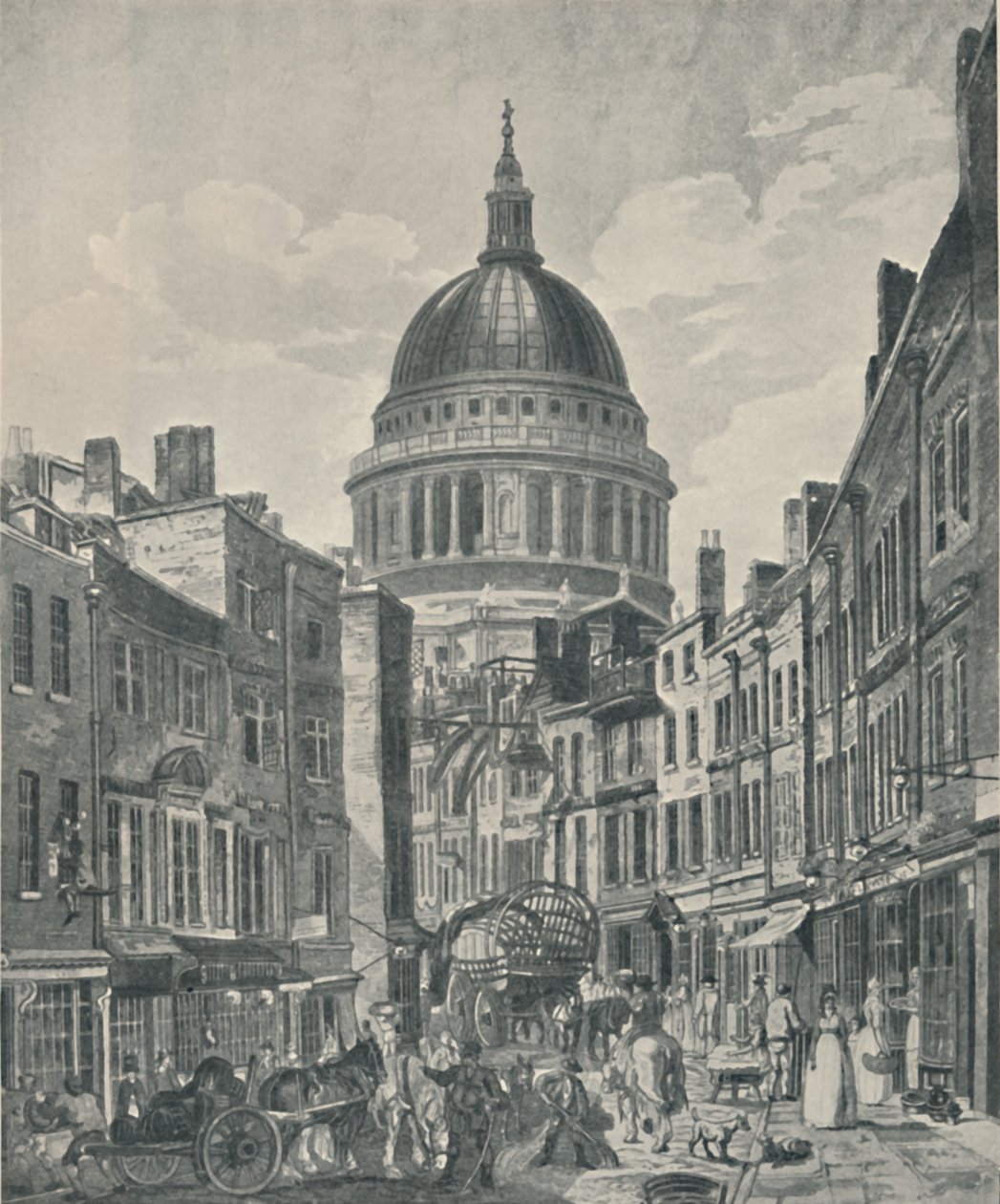St. Martins-Le-Grand、1800年、1920年 作： ジェームズ・ベイリー