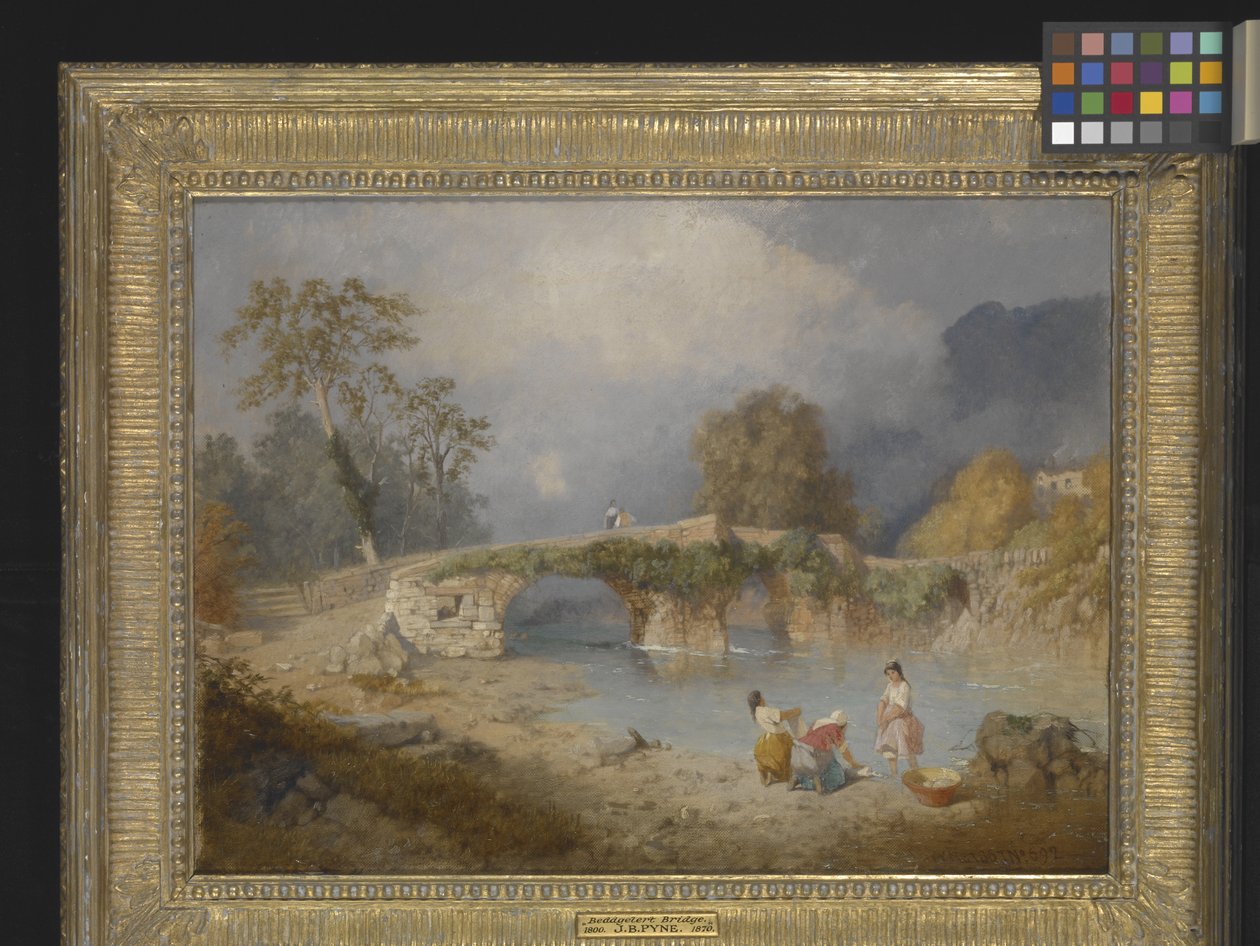 Limpando para o bom tempo, Beddgelert, North Wales (óleo sobre tela) 作： ジェームズ・ベイカー・パイン