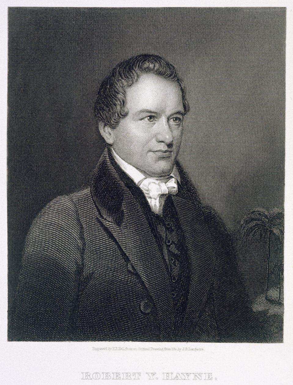 ヘンリーブライアンホール（1808-84）によって刻まれたロバートヤングヘイン（1791-1841） 作： ジェームズ・バートン・ロングエーカー