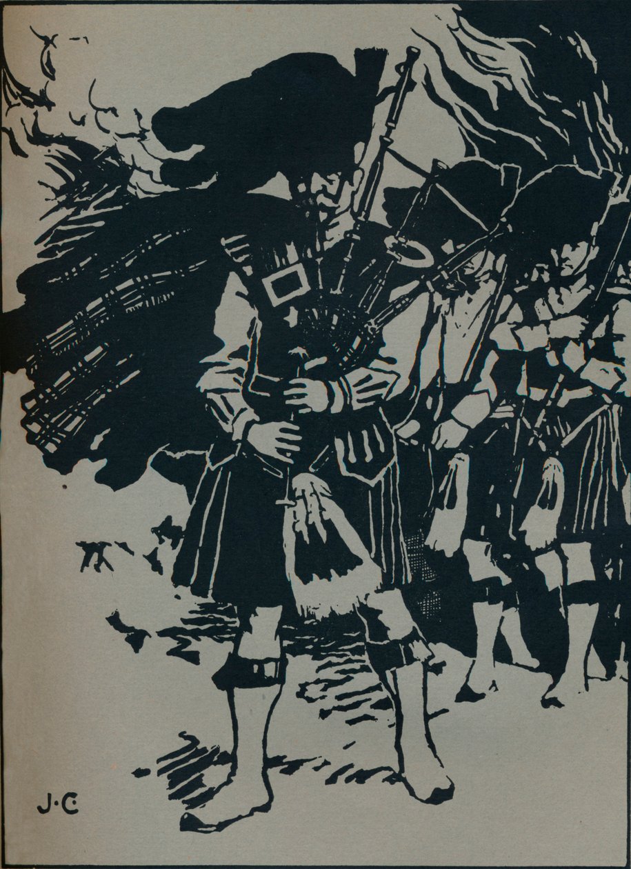 リカルドスティーブンスバラード、ヘルズパイパー、c1912のイラスト 作： ジェームズ・ケイデンヘッド