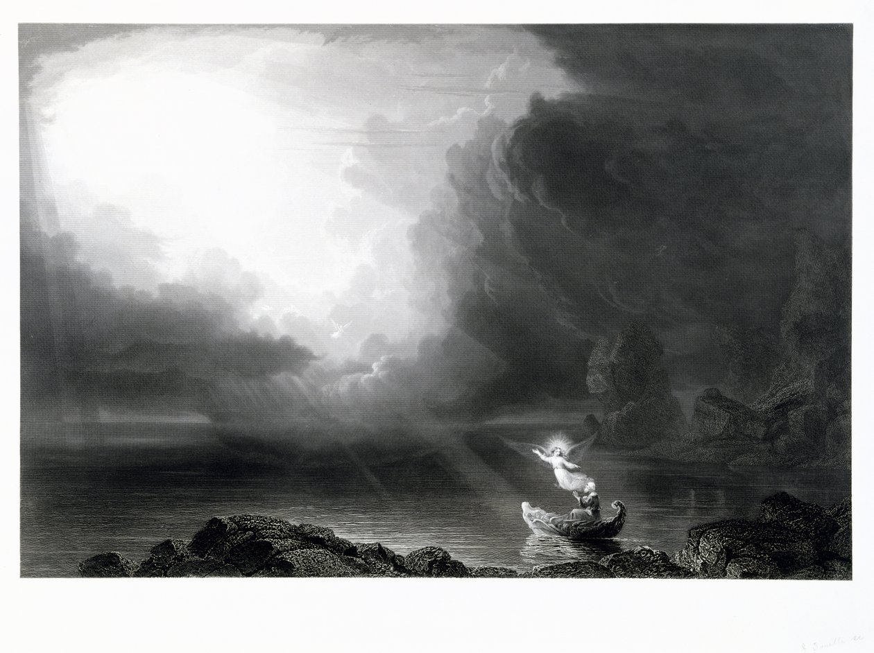 人生の航海—老後、c。 1855年（彫刻） 作： ジェームズ・デイヴィッド・スミリー