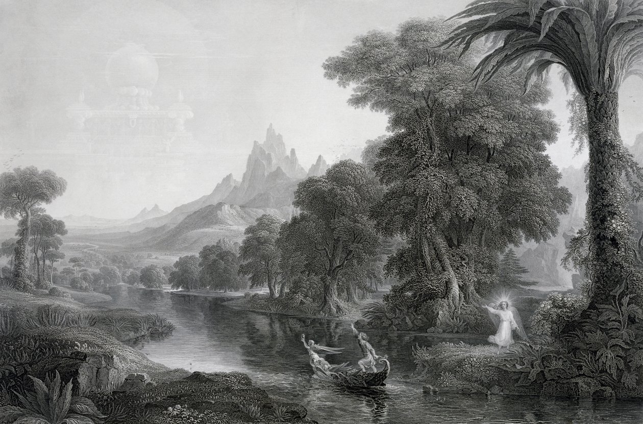 人生の航海：若者、c。 1855 作： ジェームズ・デイヴィッド・スミリー
