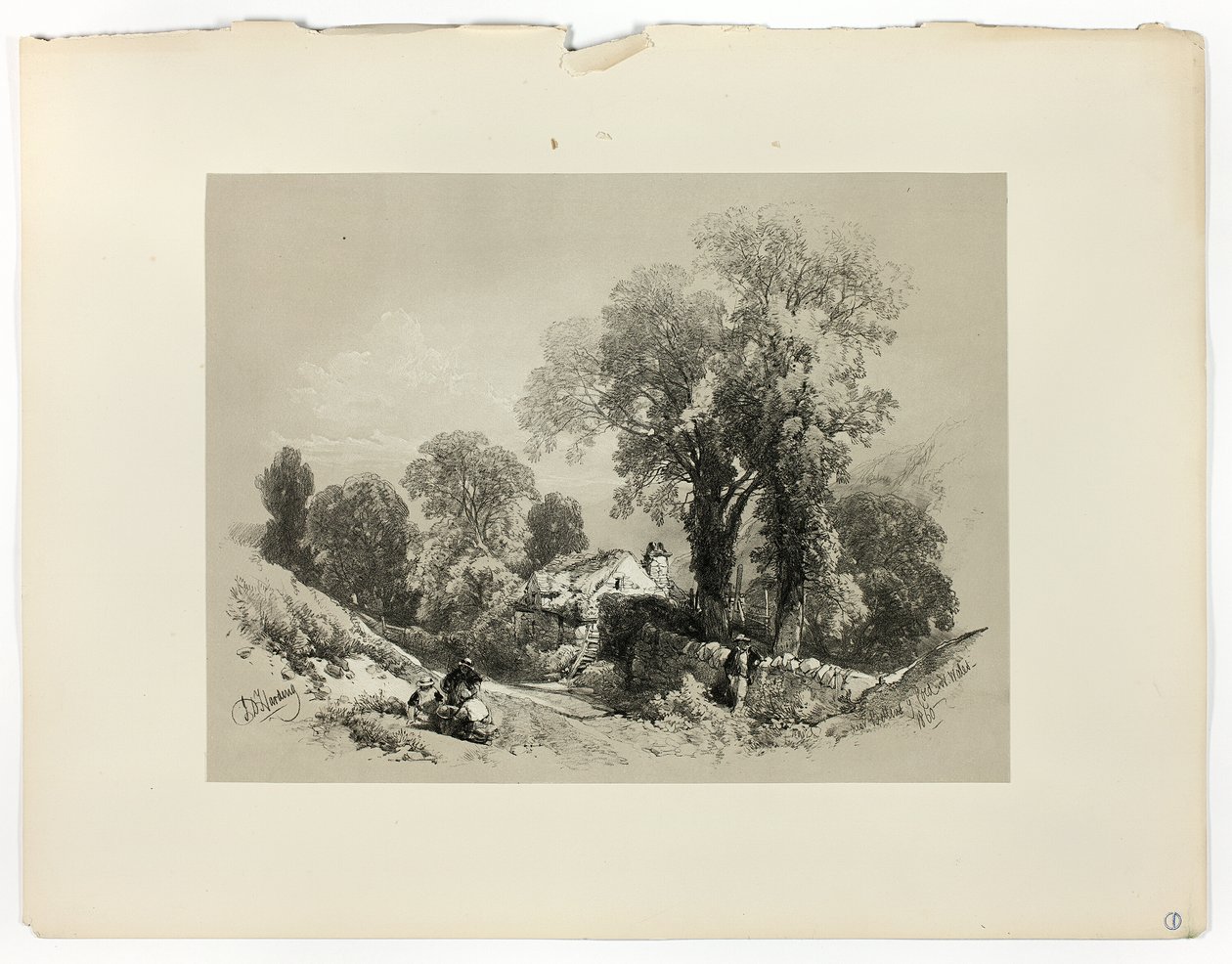 Betws y Coed、INの近く。 絵のように美しいセレクションからのウェールズ 作： ジェームズ・ダフィールド・ハーディング