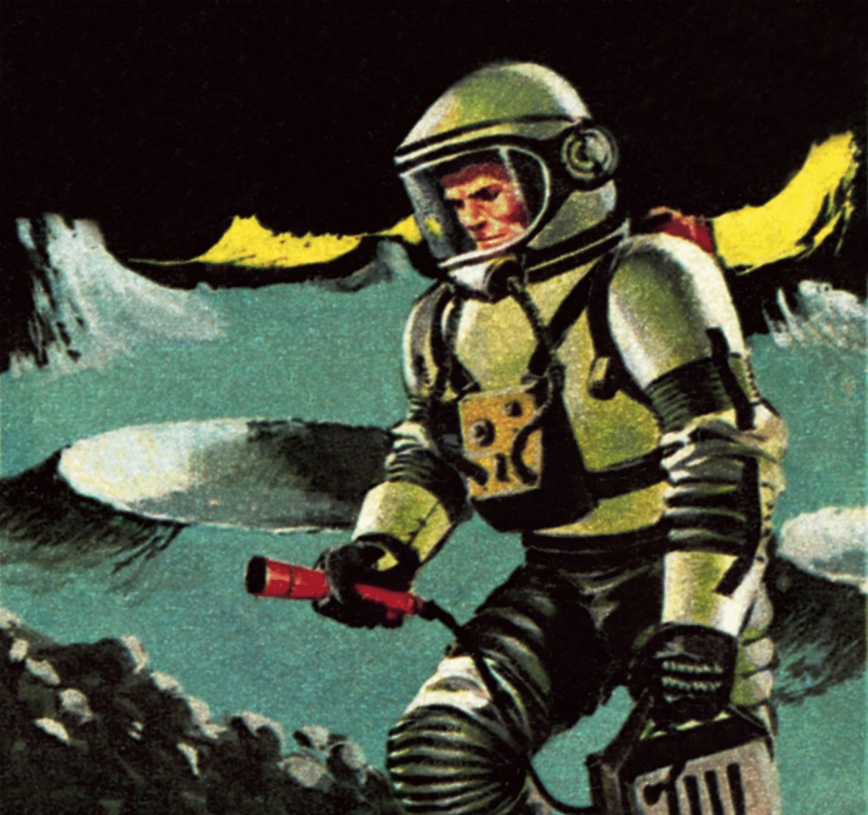 1964年に想像された月面の男 作： ジェームズ・エドウィン・マコーネル