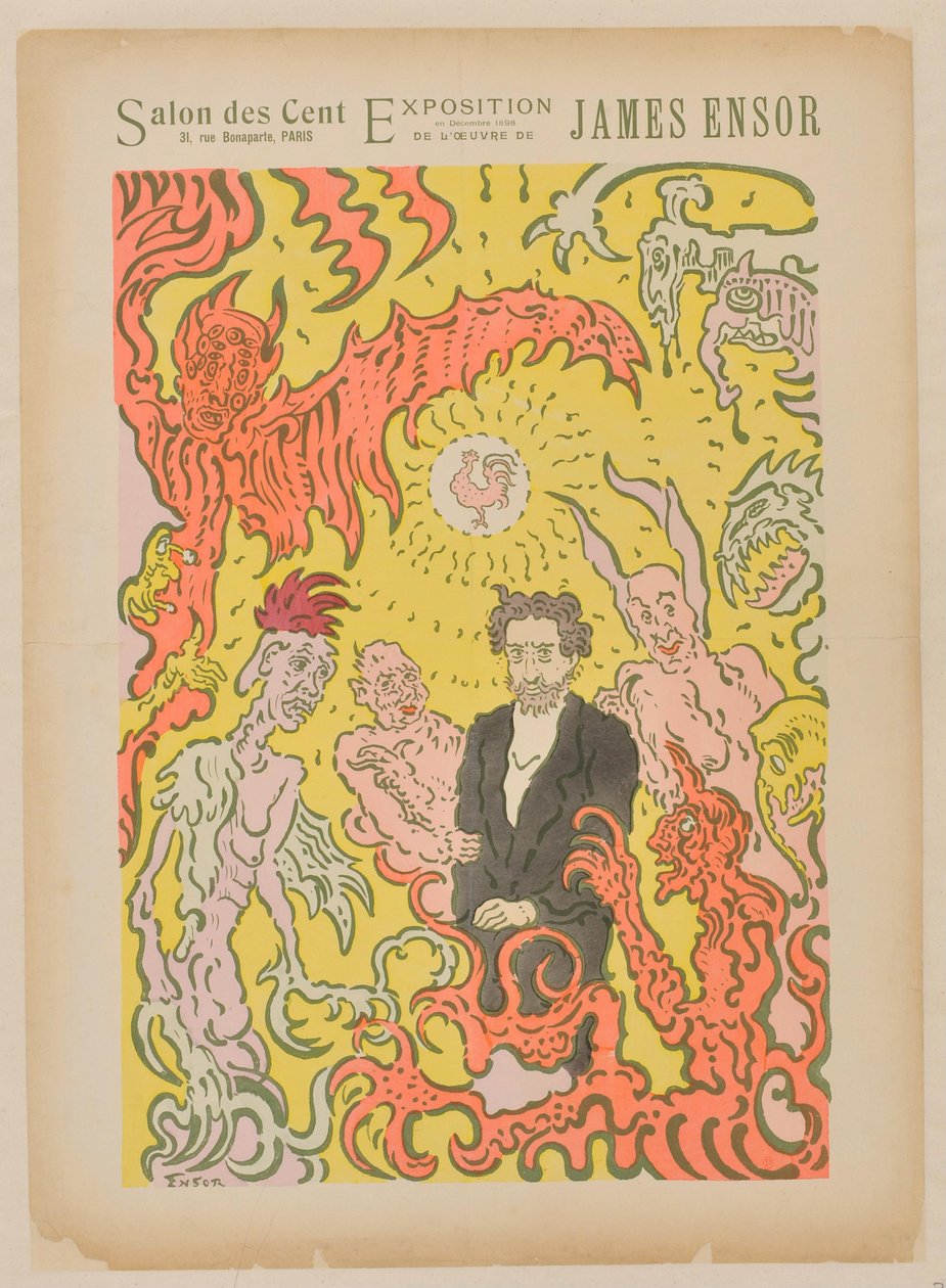 Salon des Cent. Dezember 1898 作： ジェームズ・アンソール