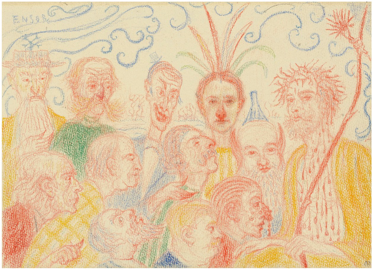 Scenes de la Vie du Christ キリストの生涯からのシーン、1910-1915。 作： ジェームズ・アンソール