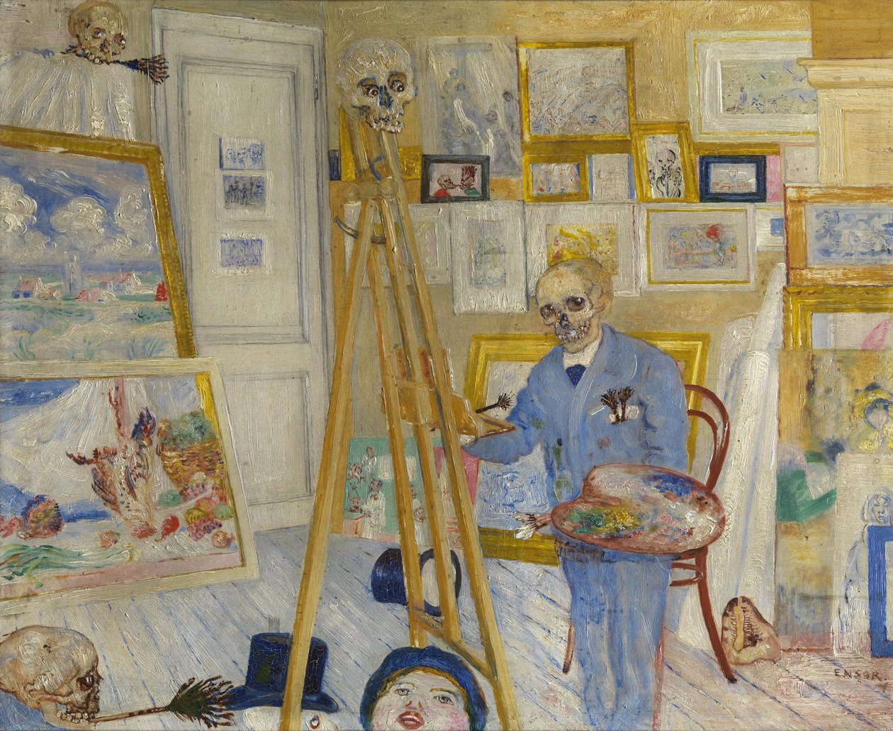 骸骨の画家、1896年 | アートプリント