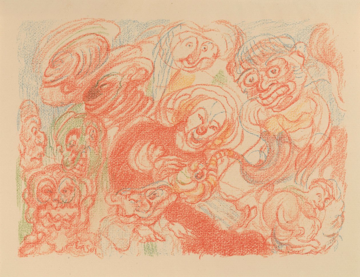 Die Heilige Familie (aus: Szenen aus dem Leben Christi) 作： ジェームズ・アンソール