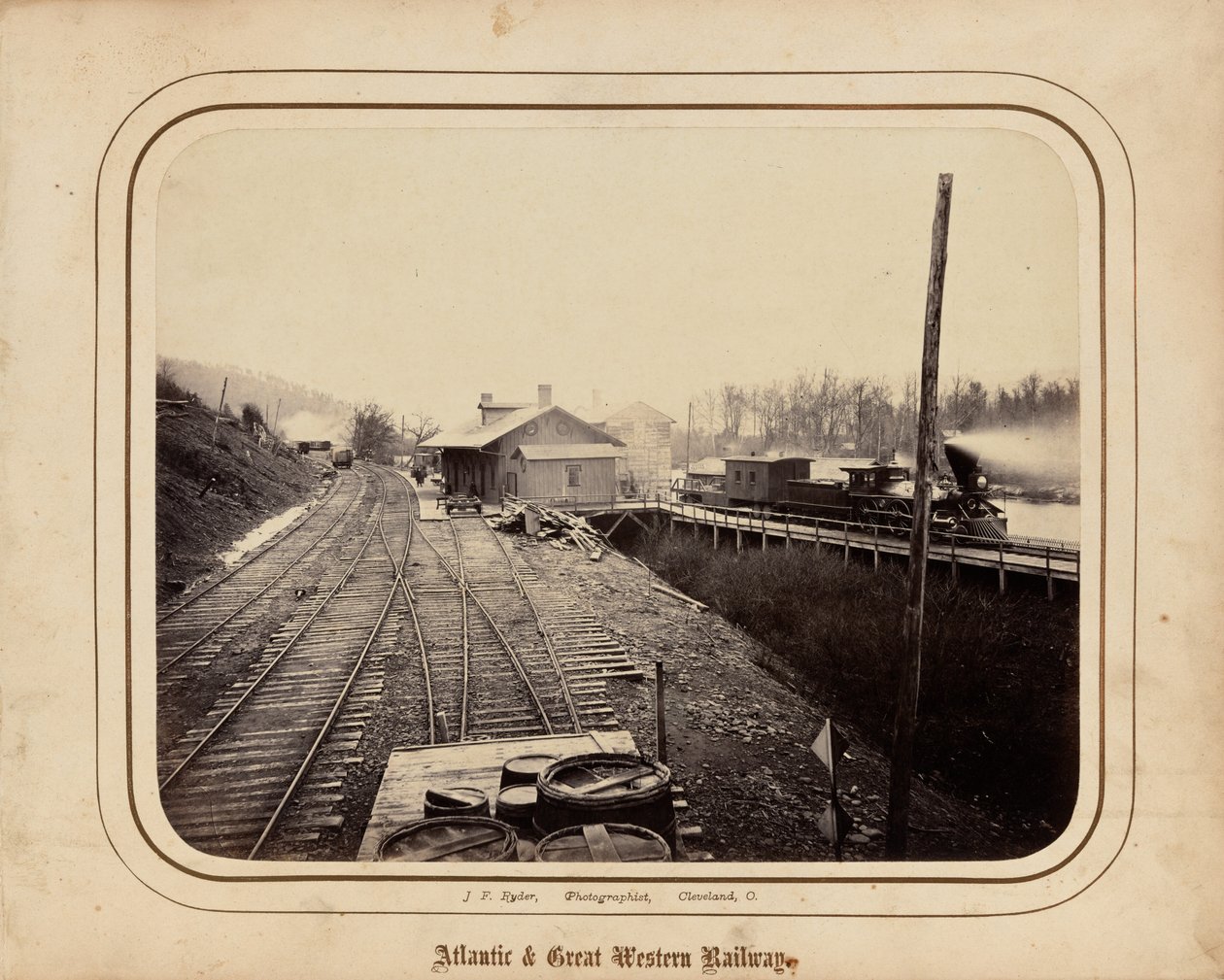 アトランティック＆グレート・ウェスタン鉄道、1862年（写真） 作： ジェームズ・F・ライダー