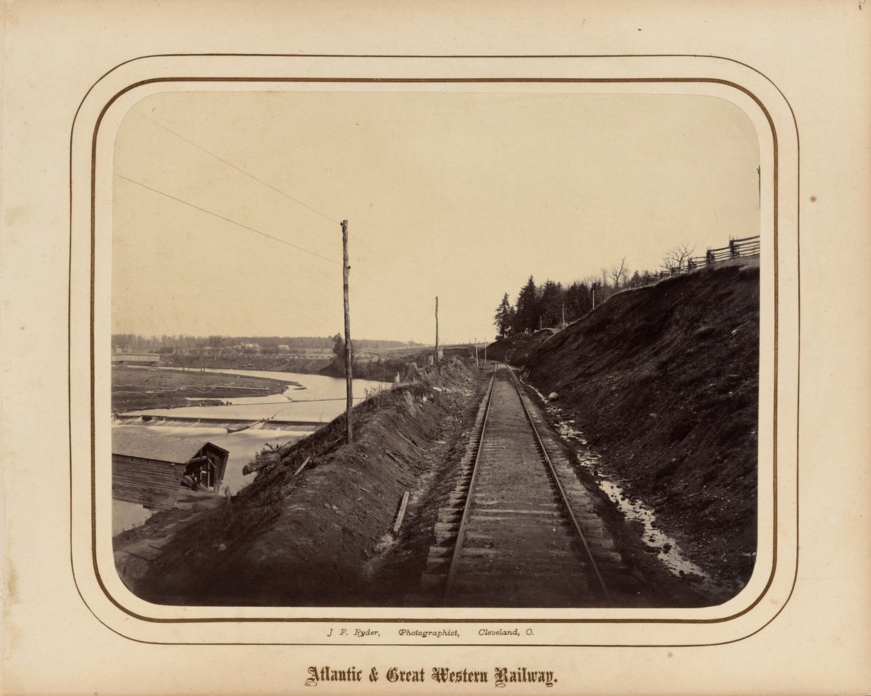 アトランティック＆グレート・ウェスタン鉄道、1862年（写真） 作： ジェームズ・F・ライダー