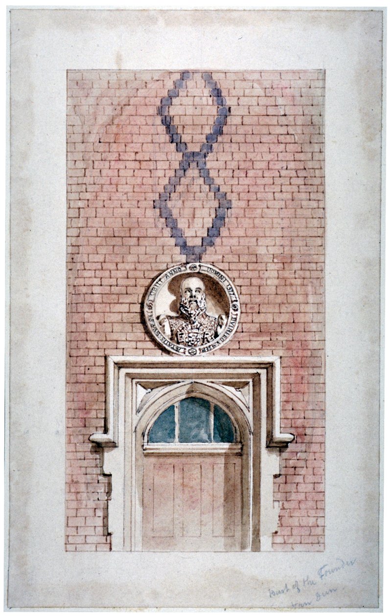 Van Dun Almshouses, Caxton Street, London, 1852年。                            作： ジェームズ・フィンドレイ