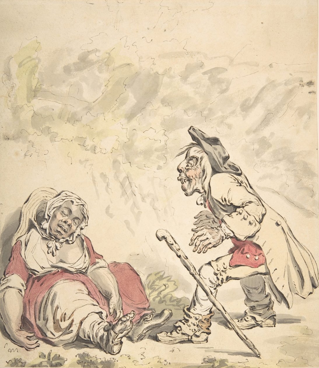 シモンとイフィゲニア、1796年。 作： ジェームズ・ギルレイ